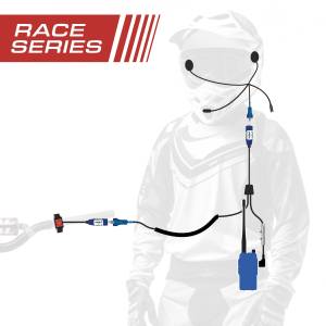 RACE SERIES Complete Motorcycle Communication Kit with OFFROAD Cables and R1 Radio | MC-RACE-R1