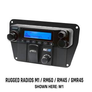 Multi Mount Insert or Standalone Mount for Rugged Radios with Rocker Switches | MT-DMU-RM-RS
