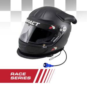 Impact RACE Offset Air Draft OS20 Helmet With OFFROAD Wired Helmet Kit Extra Large | OS20-HK-XL