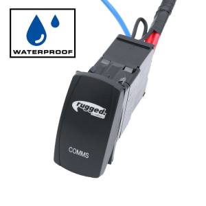 Rocker Power Switch for Waterproof Mobile Radios and Rugged Intercoms | PH-MS-WP