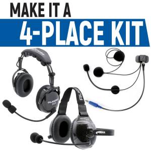 Rear Seat Expansion Kit with Helmet Kits or Headsets Offroad Mono / AlphaBass Headset - Over the Head | PLUS2-H28