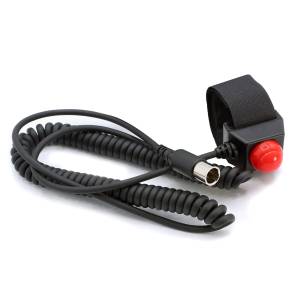 Velcro Mount Steering Wheel Push to Talk (PTT) with Coil Cord for Car Harnesses | PTT-VM2