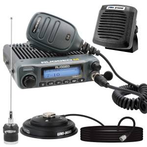 Radio Kit Plus - Rambler G4 High Power GMRS Mobile Radio Kit with External Speaker | RK-G4-SPK