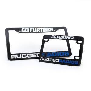 Go Further Rugged Radios License Plate Frames for Cars Trucks and Motorcycles Cars and Trucks | RR-PLATE