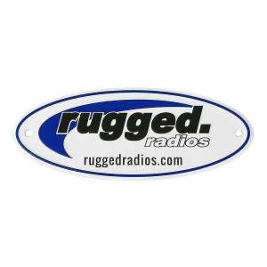 3 Metal Rugged Radios Embossed Badge | RUGGED-BADGE