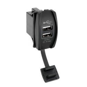 USB Rocker Switch Hub with 4.2 Amp Outlet | SW-RS-USB