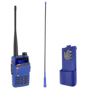 BUNDLE - Rugged V3 - Handheld Radio with Long Range Antenna and High Capacity Battery | V3-BUNDLE