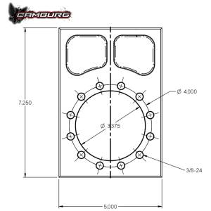 Camburg 4130 TT Bolt-on Spindle Snout Block - Kit | CAM-010061