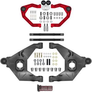 Camburg Ford Bronco '21-24 Trail Series L/T Kit w/ Axles (BILLET XJ UCA) (RED) - Kit | CAM-110243-KX-RED