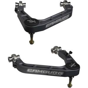 Camburg Chevy/GMC 1500 2wd/4wd '19-24 KINETIK V2 Performance Billet Uniball Upper Arms (GRAY) - Kit | CAM-210099-GRY