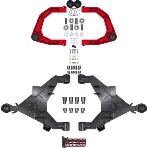 Camburg Toyota Tundra 2wd/4wd '22-24 Trail Series L/T Kit (BILLET XJ UCA) (RED) - Kit | CAM-310217-KX-RED