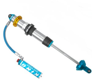 King 3.0" X 14 INCH TRAVEL Internal Bypass Hose Remote Reservoir with Adjusters | PR3014-COHR-AI