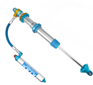 King 3.0" X 14 INCH TRAVEL Internal Bypass Hose Remote Reservoir with Adjusters | RS3014-COHR-AI-SE