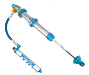 King 3.0" X 18 INCH TRAVEL Internal Bypass Hose Remote Reservoir with Adjusters | RS3018-COHR-AI-SE